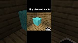 Minecraft tiny diamond block illusion 😯🔥 #shorts