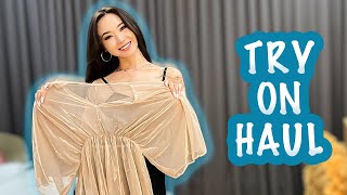 [4K] TRANSPARENT DRESSES Try On Haul | See-Through No Bra