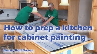 How to prepare a kitchen for cabinet painting - Tips & Tricks