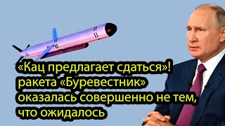 «Кац предлагает сдаться»! ракета «Буревестник» оказалась совершенно не тем, что ожидалось