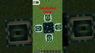 One by One Wnd Portal Pls Like and subscribe for more content #minecraft #gaming