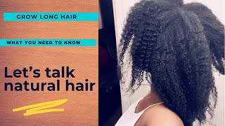 Is your natural hair not growing? How do you grow your hair?