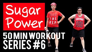 50 Min SugarPOWER Total Body Workout #6 | Pump Inspired | Music Links Available