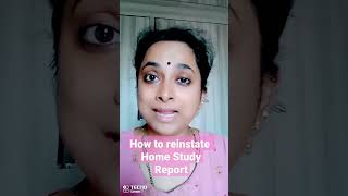 How to reinstate Home Study Report | CARA | Indian Adoption