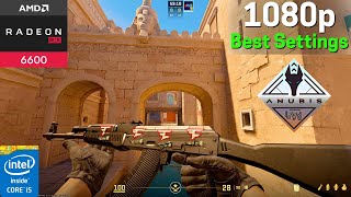 Counter-Strike 2 | RX 6600 8GB + i5 12400F | 1080p Best graphics settings | Competitive Match !