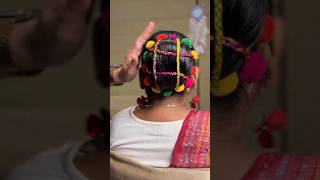 navratri hair style design subscribe for more #youtubeshorts #hairstyle