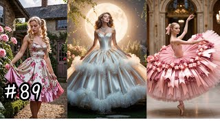 Beautiful AI Satin Dresses & Petticoats