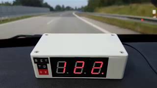 3-digit DeLorean Speedometer - test 0 to 140 km/h