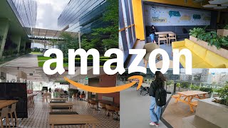 Inside AMAZON OFFICE Bangalore | A day at AMAZON: VLOG | Fun and Funky Spaces!