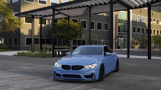 BMW M4 Marina Blue [4k]