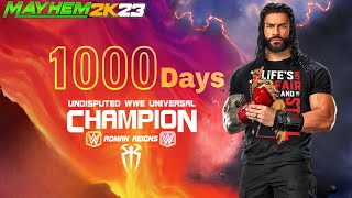 1000 Days of Tribal Titan Roman Reigns campaign Event WWE MAYHEM