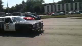 Blues brothers style car at the dream cruise 2013