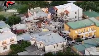 Terremoto ad Ischia, le immagini dei carabinieri