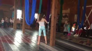 Savanna and Lola's aerial silk performance!