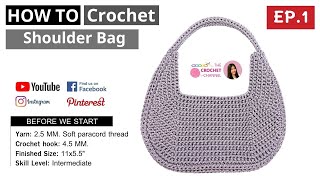 A Very Beautiful Modern Crochet Bag Tutorial | Trendy Crochet Bag EP.1