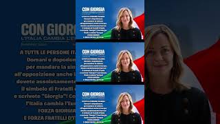 CON GIORGIA L'ITALIA CAMBIA L'EUROPA! FORZA GIORGIA E FORZA FRATELLI D'ITALIA!!!