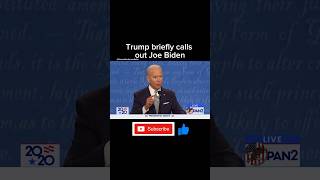 Trump briefly calls out Joe Biden