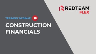 RedTeam Flex: Construction Financials