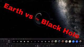 Earth vs Tiny Black Hole - Universe Sandbox 2