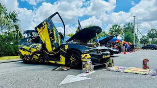 scat_girl_roz Dodge Charger from FL, showing off Lambo Doors Conversion kit by Vertical Doors, Inc.