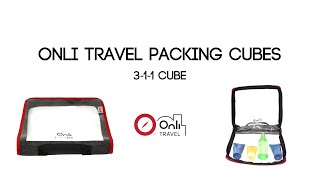 Onli Travel Packing Cubes: 3-1-1 Cube