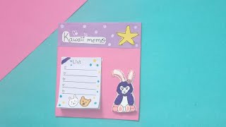 How to make kawaii memo/handmade memo pad/kawaii crafts/ recreation of#tonniartandcraft  craft