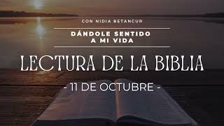 11 DE OCTUBRE - LECTURA DE LA BIBLIA