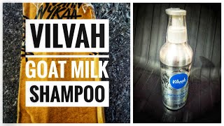 Vilvah Goat milk shampoo|Natural shampoo for curly/wavy/frizzy hair|Affordable CG product|Nykaa