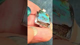 Australian Boulder Opal Chunky Pendant in Silver *Video*  - 2