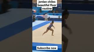 beautiful floor routine to-xap spiderman jorden chills #olympic #2022