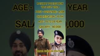 RPF New Vacancy 2024 | Indian Railway New Vacancy 2024 #shorts #viral #trending #punjabi #govtjobs