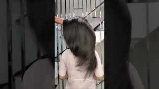 Permanent hair straightening treatment ||My hair before and after #shortvideo #shortsfeed #viral