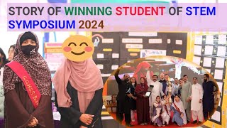 Story of student of #stem symposium 2024| It's been made under my supervision.