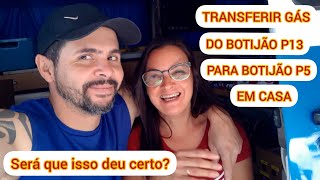 Recarregando botijão de gás P5 em casa! (faça você mesmo)