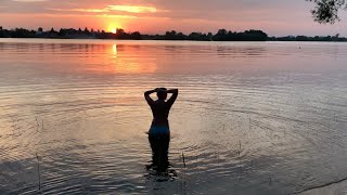 Evening swimming. August 2024