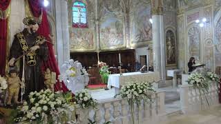 Padula - Convento di San Francesco.  Santa messa del 10/10/21