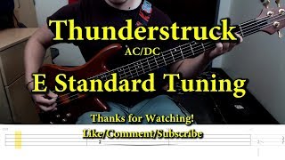 Thunderstruck - AC/DC (Bass Cover with Tabs)