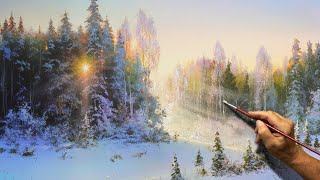 "Winter Inspiration" Acrylic painting. Artist - Viktor Yushkevich. #176