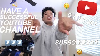 HOW TO START A SUCCESSFUL YOUTUBE CHANNEL| $$$, FILMING, EDITING + MORE