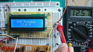 Lec(5-3) digital voltmeter with PIC16F877A مقياس للجهد بإستخدام المتحكم بيك