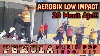 Senam aerobik low impact pemula 20 menit aja⁉️ Pasti gebyos keringat bercucuran | Musik Pop Indo Hit