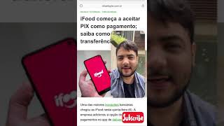 Pix no iFood - Agora você pode receber e fazer pagamentos via Pix no iFood - Entenda - Shorts