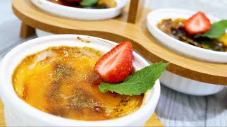 CREAM BRULEE  طريقة تحضير الحلى الفرنسي كريم بروليه بمكونات متوفره بكل بيت، حلى بارد سهل التحضير