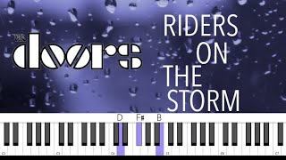 the doors RIDERS ON THE STORM piano tutorial