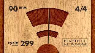 90 BPM 4/4 Wood Metronome HD