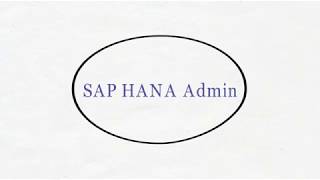 SAP HANA Administration Training Videos | SAP HANA Administration Online Training in Hyderabad