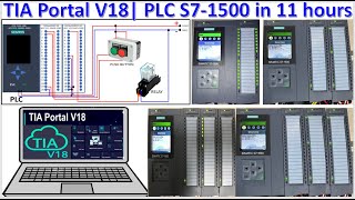 TIA Portal V18 full tutorial| TIA Portal V18 training| TIA Portal V18 connect with PLC S7-1500