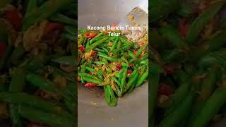 Kacang Buncis Tumis Telur, menu simple dan enak. #shortsviral #shortvideo