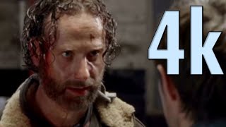 The Walking Dead S5 E1: Rick threatens Gareth [4k]