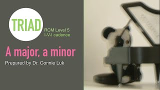 RCM technique | Triad | A major, a minor | Play/Game along version at 66 bpm | Level 5 | Demo